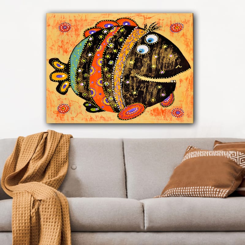 Dekorativ Canvasbilde 70x100 cm - Flerfarget - Interiør - Maleri & posters - Lerretsbilder