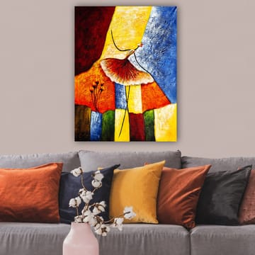 Dekorativ Canvasbilde 70x100 cm - Flerfarget - Interiør - Maleri & posters - Lerretsbilder