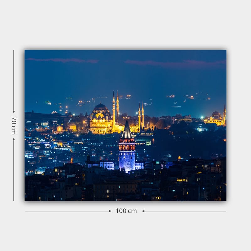 Dekorativ Canvasbilde 70x100 cm - Flerfarget - Interiør - Maleri & posters - Lerretsbilder