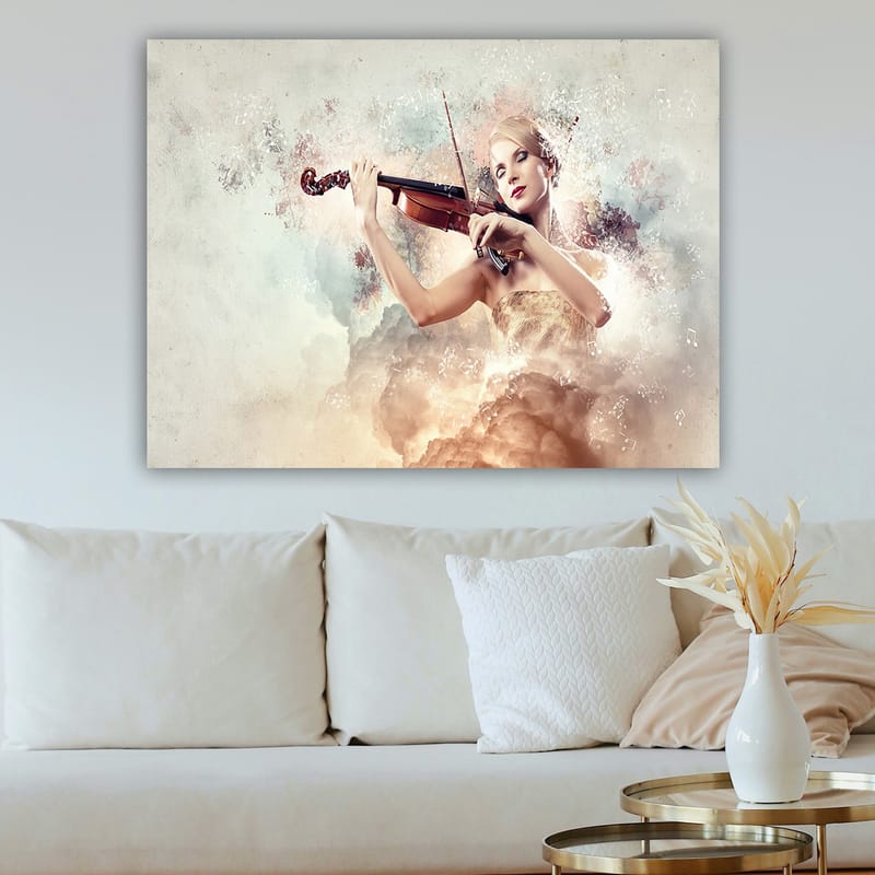 Dekorativ Canvasbilde 70x100 cm - Flerfarget - Interiør - Maleri & posters - Lerretsbilder