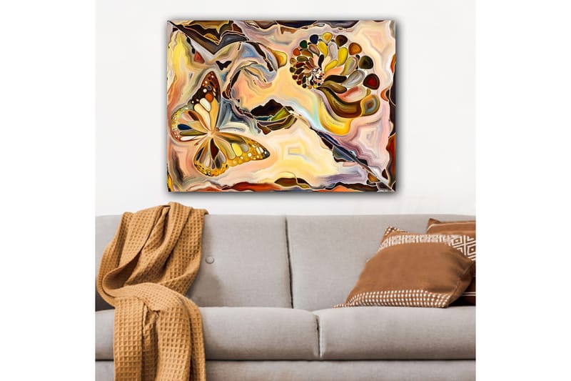 Dekorativ Canvasbilde 70x100 cm - Flerfarget - Interiør - Maleri & posters - Lerretsbilder