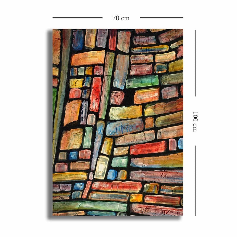 Dekorativ Canvasbilde 70x100 cm - Flerfarget - Interiør - Maleri & posters - Lerretsbilder