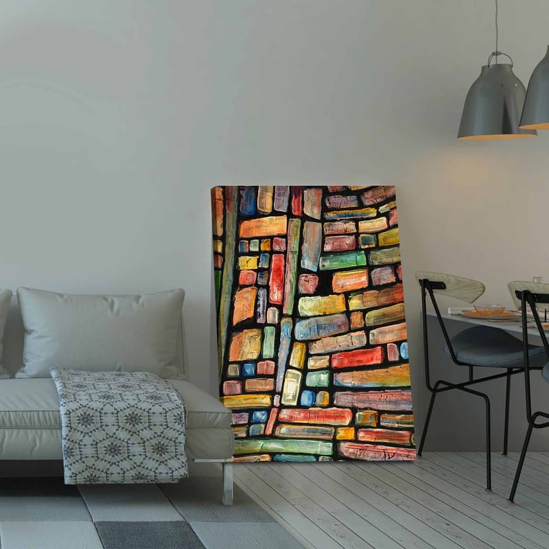Dekorativ Canvasbilde 70x100 cm - Flerfarget - Interiør - Maleri & posters - Lerretsbilder