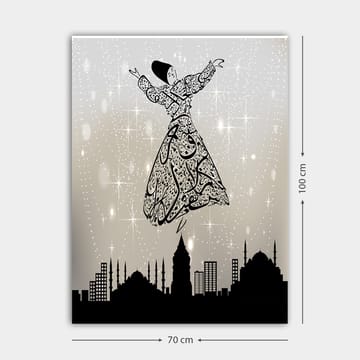 Dekorativ Canvasbilde 70x100 cm - Flerfarget - Interiør - Maleri & posters - Lerretsbilder
