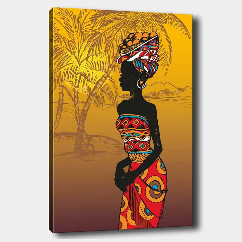 Dekorativ Canvasbilde 70x100 cm - Flerfarget - Interiør - Maleri & posters - Lerretsbilder