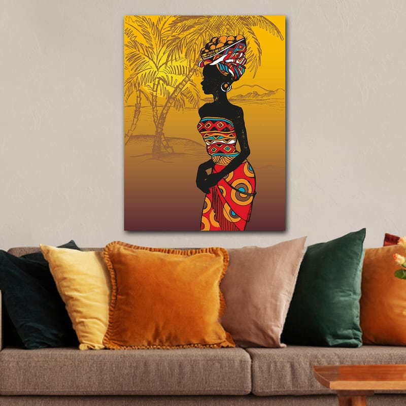 Dekorativ Canvasbilde 70x100 cm - Flerfarget - Interiør - Maleri & posters - Lerretsbilder