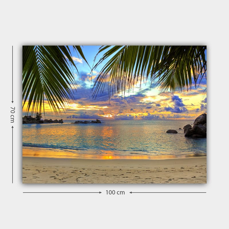 Dekorativ Canvasbilde 70x100 cm - Flerfarget - Interiør - Maleri & posters - Lerretsbilder