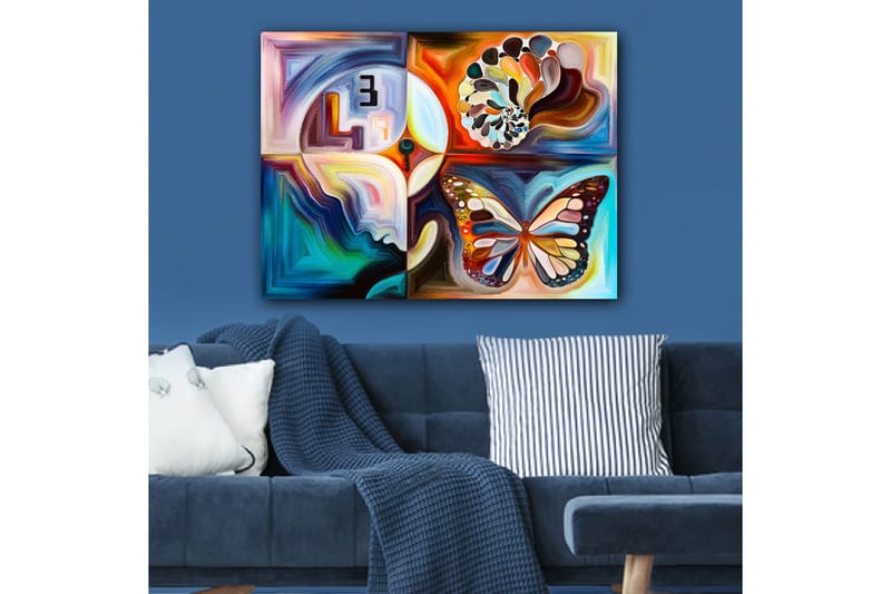 Dekorativ Canvasbilde 70x100 cm - Flerfarget - Interiør - Maleri & posters - Lerretsbilder