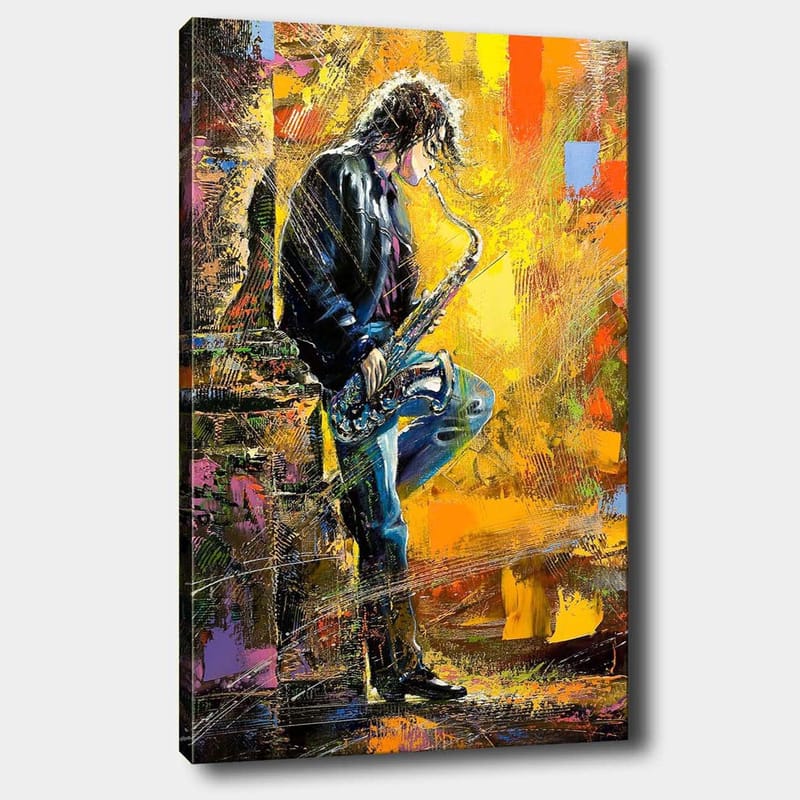 Dekorativ Canvasbilde 70x100 cm - Flerfarget - Interiør - Maleri & posters - Lerretsbilder