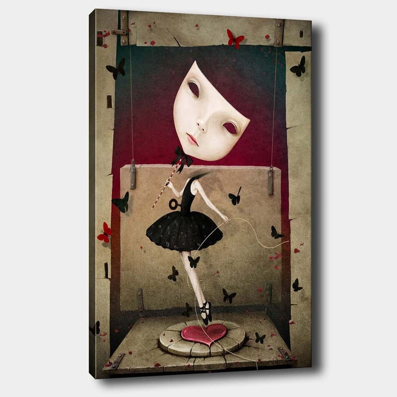 Dekorativ Canvasbilde 70x100 cm - Flerfarget - Interiør - Maleri & posters - Lerretsbilder