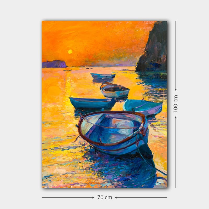 Dekorativ Canvasbilde 70x100 cm - Flerfarget - Interiør - Maleri & posters - Lerretsbilder