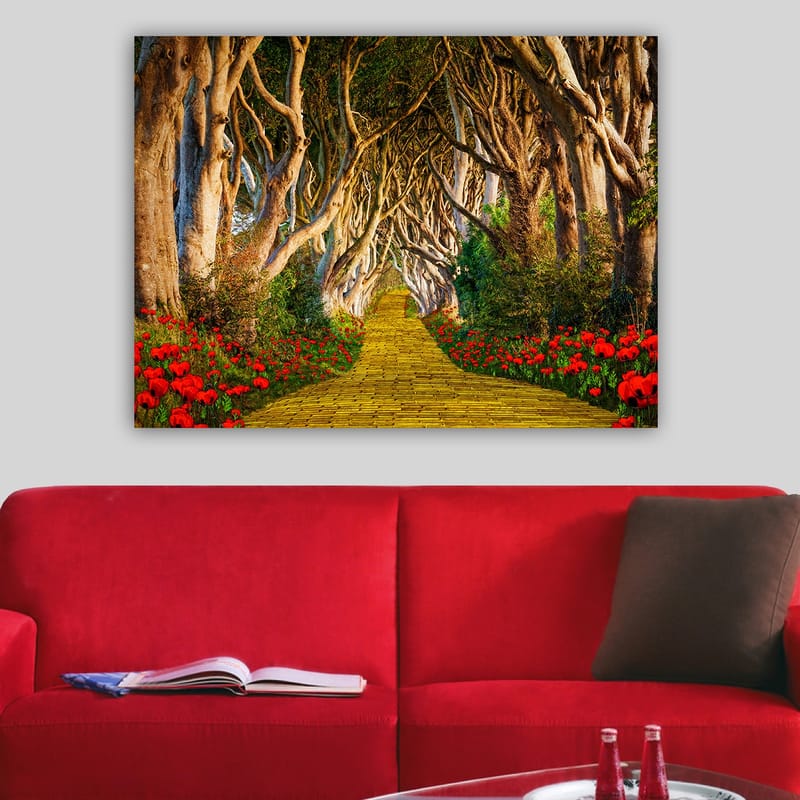 Dekorativ Canvasbilde 70x100 cm - Flerfarget - Interiør - Maleri & posters - Lerretsbilder