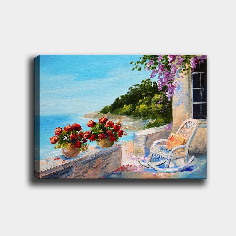 Dekorativ Canvasbilde 70x100 cm - Flerfarget - Interiør - Maleri & posters - Lerretsbilder