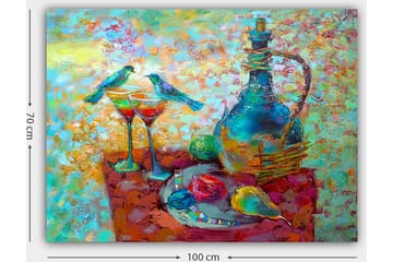 Dekorativ Canvasbilde 70x100 cm - Flerfarget - Interiør - Maleri & posters - Lerretsbilder