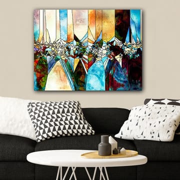 Dekorativ Canvasbilde 70x100 cm - Flerfarget - Interiør - Maleri & posters - Lerretsbilder