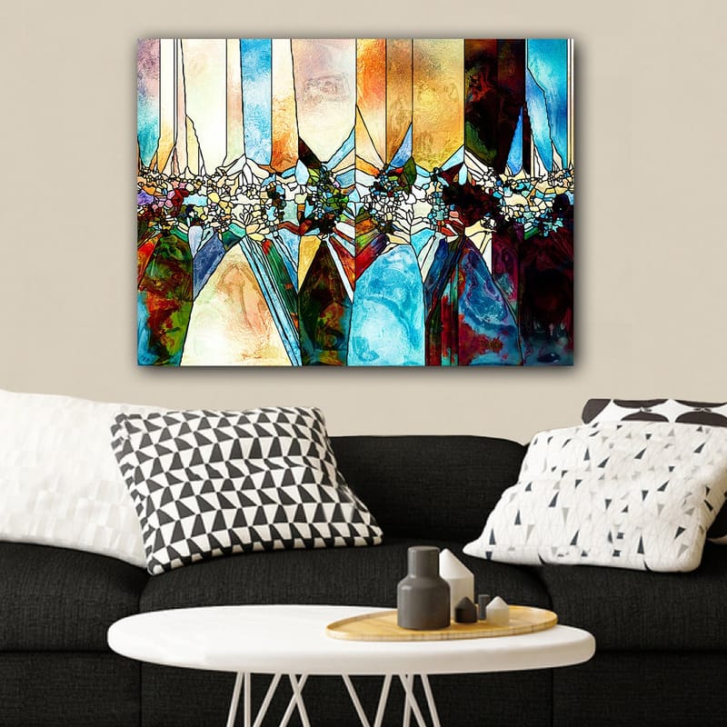 Dekorativ Canvasbilde 70x100 cm - Flerfarget - Interiør - Maleri & posters - Lerretsbilder