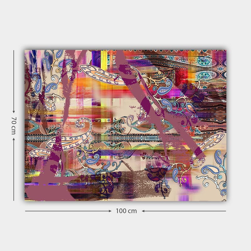 Dekorativ Canvasbilde 70x100 cm - Flerfarget - Interiør - Maleri & posters - Lerretsbilder