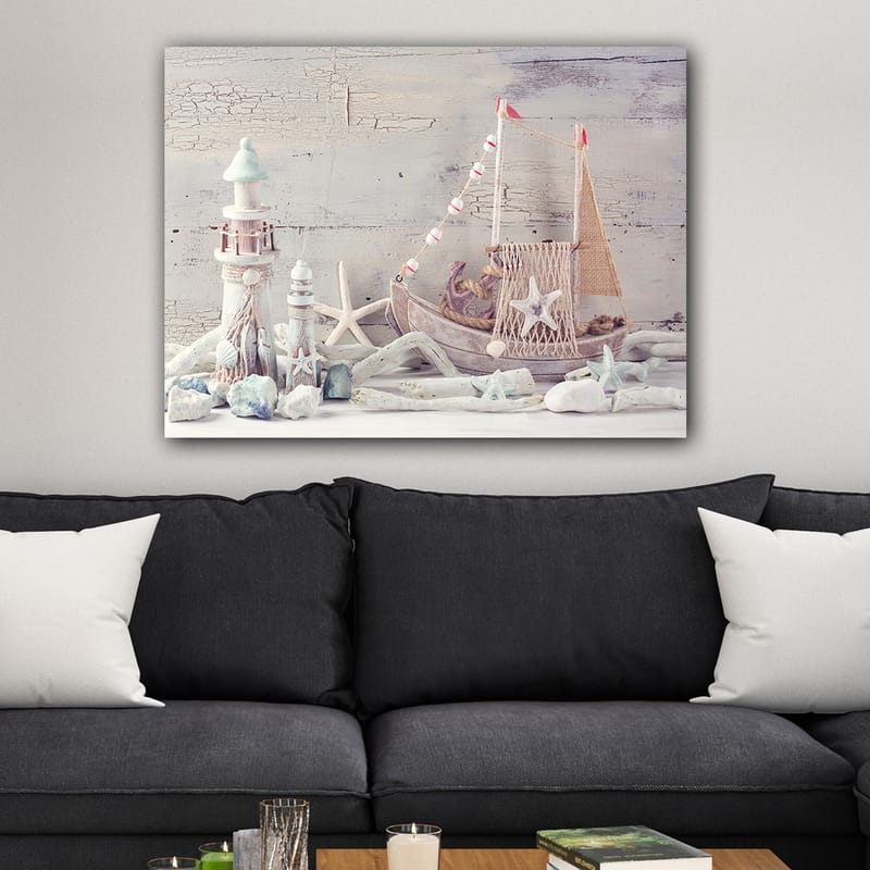 Dekorativ Canvasbilde 70x100 cm - Flerfarget - Interiør - Maleri & posters - Lerretsbilder