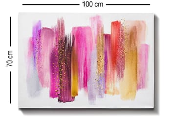 Dekorativ Canvasbilde 70x100 cm - Flerfarget - Interiør - Maleri & posters - Lerretsbilder