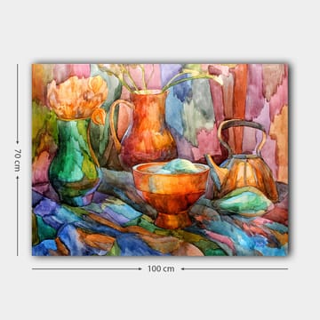 Dekorativ Canvasbilde 70x100 cm - Flerfarget - Interiør - Maleri & posters - Lerretsbilder