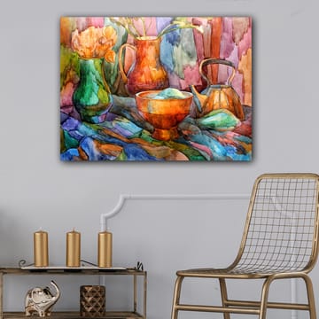 Dekorativ Canvasbilde 70x100 cm - Flerfarget - Interiør - Maleri & posters - Lerretsbilder