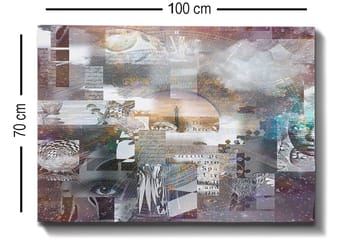 Dekorativ Canvasbilde 70x100 cm - Flerfarget - Interiør - Maleri & posters - Lerretsbilder
