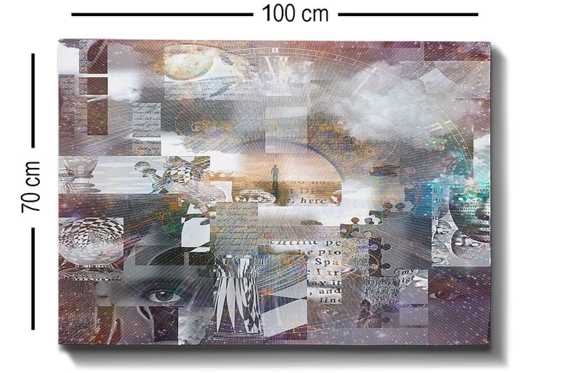 Dekorativ Canvasbilde 70x100 cm - Flerfarget - Interiør - Maleri & posters - Lerretsbilder