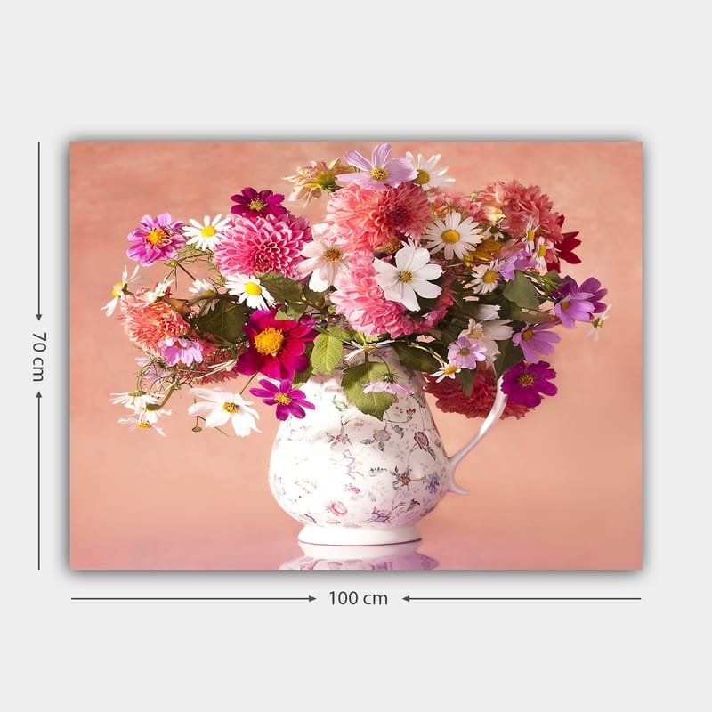 Dekorativ Canvasbilde 70x100 cm - Flerfarget - Interiør - Maleri & posters - Lerretsbilder