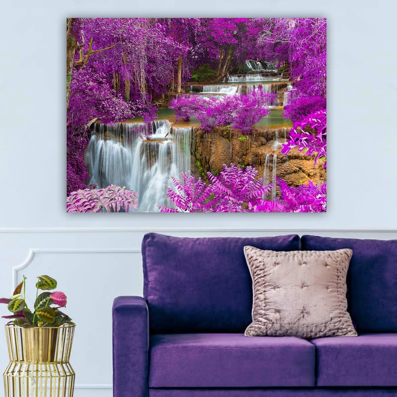 Dekorativ Canvasbilde 70x100 cm - Flerfarget - Interiør - Maleri & posters - Lerretsbilder