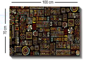Dekorativ Canvasbilde 70x100 cm - Flerfarget - Interiør - Maleri & posters - Lerretsbilder
