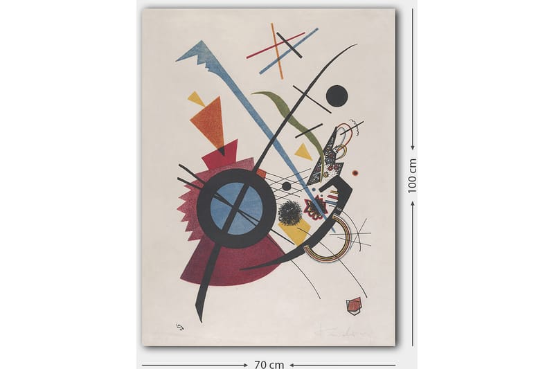Dekorativ Canvasbilde 70x100 cm - Flerfarget - Interiør - Maleri & posters - Lerretsbilder