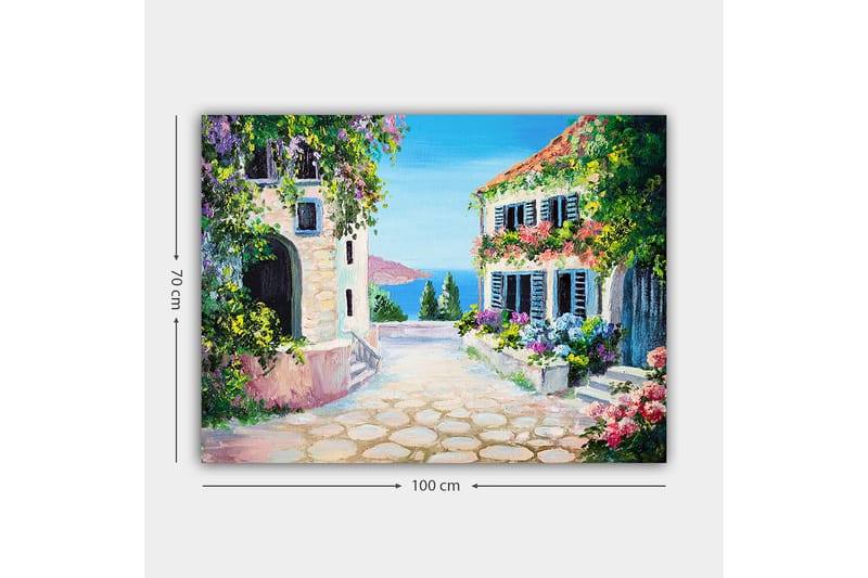 Dekorativ Canvasbilde 70x100 cm - Flerfarget - Interiør - Maleri & posters - Lerretsbilder