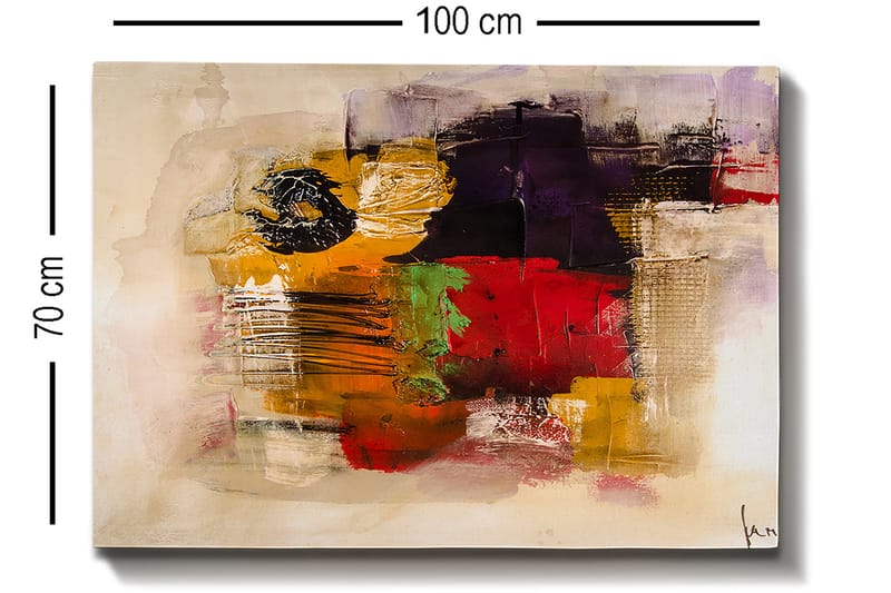 Dekorativ Canvasbilde 70x100 cm - Flerfarget - Interiør - Maleri & posters - Lerretsbilder