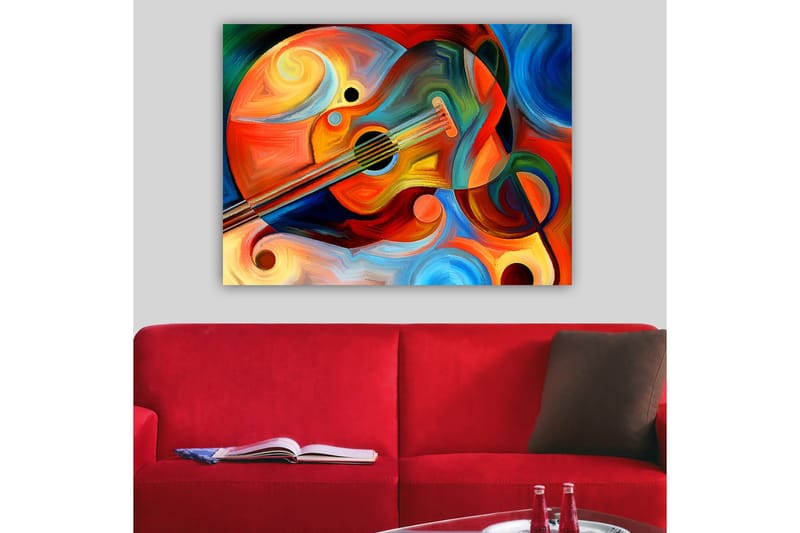 Dekorativ Canvasbilde 70x100 cm - Flerfarget - Interiør - Maleri & posters - Lerretsbilder