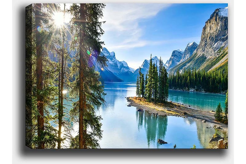 Dekorativ Canvasbilde 70x100 cm - Flerfarget - Interiør - Maleri & posters - Lerretsbilder