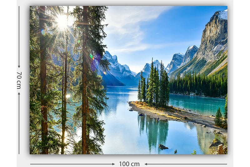 Dekorativ Canvasbilde 70x100 cm - Flerfarget - Interiør - Maleri & posters - Lerretsbilder