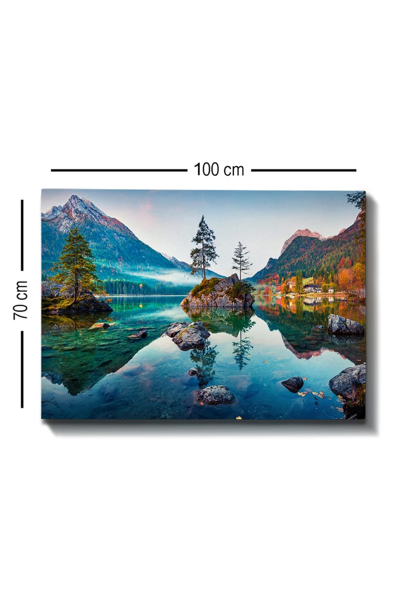 Dekorativ Canvasbilde 70x100 cm - Flerfarget - Interiør - Maleri & posters - Lerretsbilder