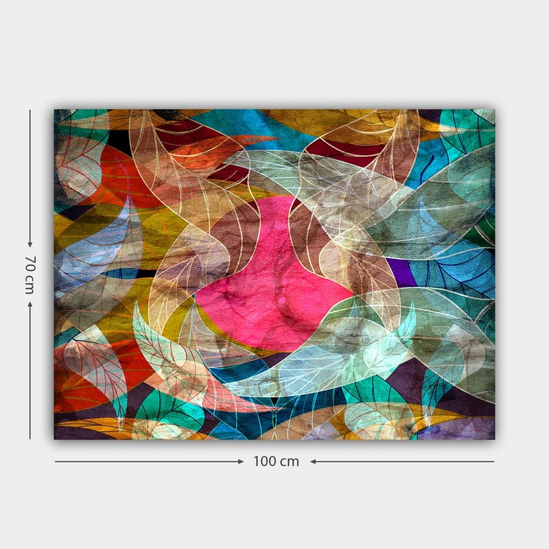 Dekorativ Canvasbilde 70x100 cm - Flerfarget - Interiør - Maleri & posters - Lerretsbilder