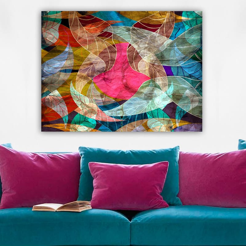 Dekorativ Canvasbilde 70x100 cm - Flerfarget - Interiør - Maleri & posters - Lerretsbilder