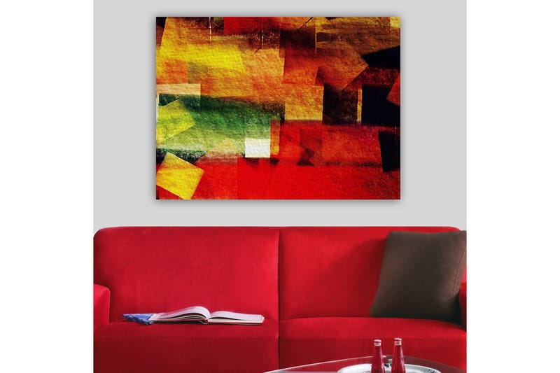 Dekorativ Canvasbilde 70x100 cm - Flerfarget - Interiør - Maleri & posters - Lerretsbilder