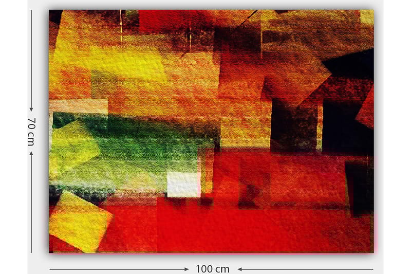 Dekorativ Canvasbilde 70x100 cm - Flerfarget - Interiør - Maleri & posters - Lerretsbilder