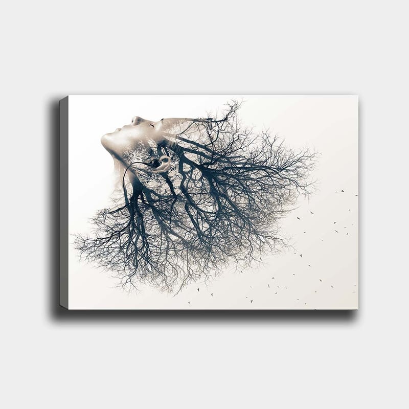 Dekorativ Canvasbilde 70x100 cm - Flerfarget - Interiør - Maleri & posters - Lerretsbilder