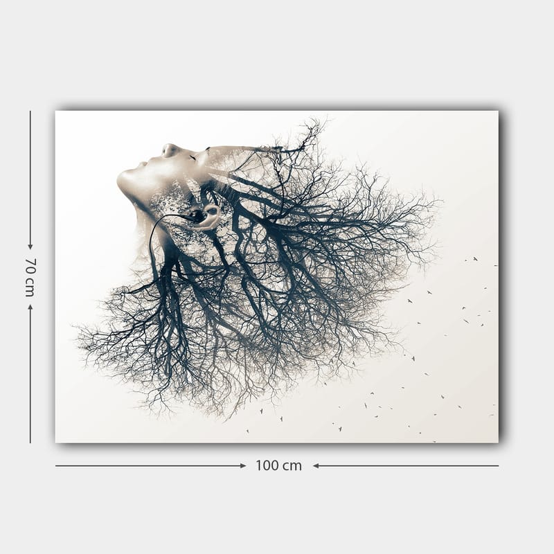 Dekorativ Canvasbilde 70x100 cm - Flerfarget - Interiør - Maleri & posters - Lerretsbilder