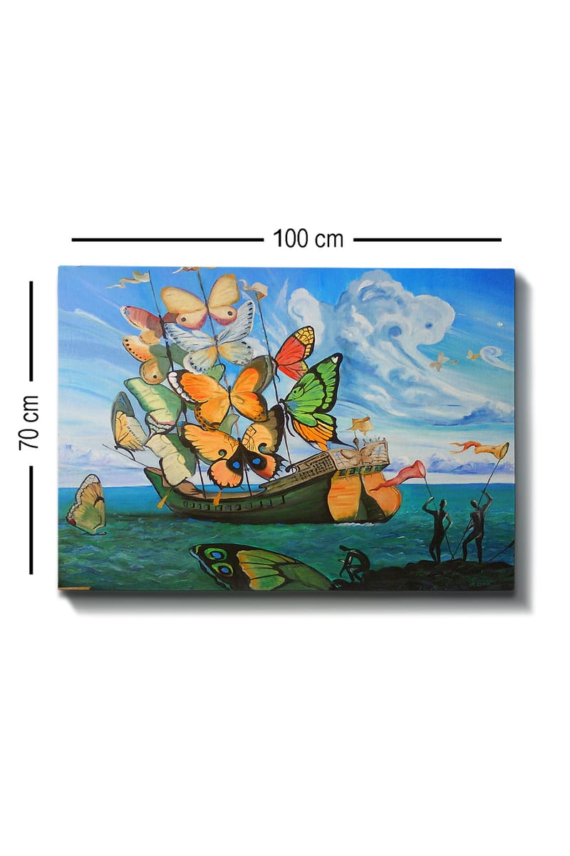 Dekorativ Canvasbilde 70x100 cm - Flerfarget - Interiør - Maleri & posters - Lerretsbilder