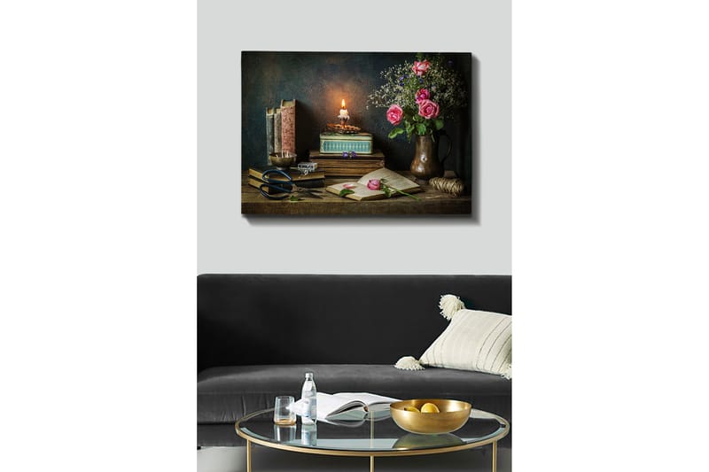 Dekorativ Canvasbilde 70x100 cm - Flerfarget - Interiør - Maleri & posters - Lerretsbilder