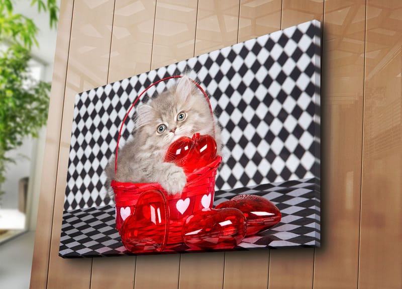 Dekorativ Canvasbilde 70x100 cm - Flerfarget - Interiør - Maleri & posters - Lerretsbilder