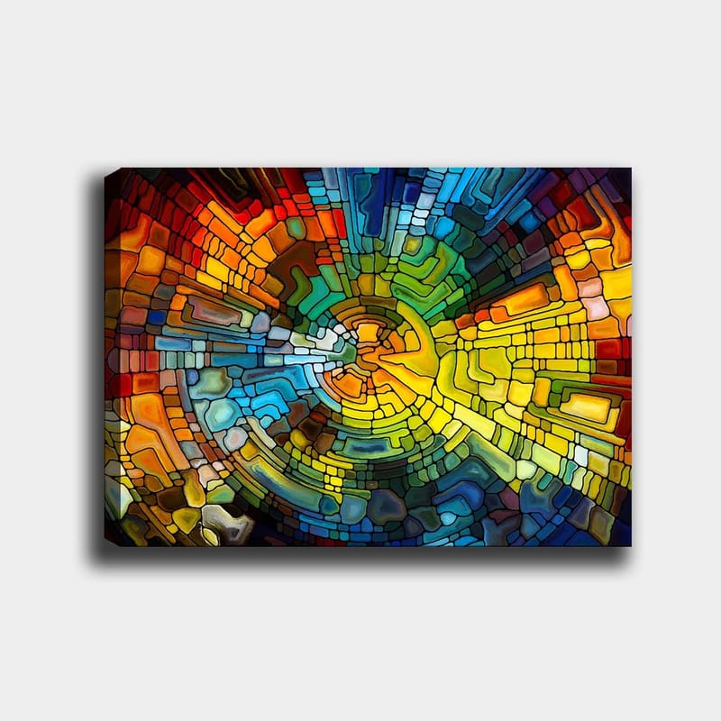 Dekorativ Canvasbilde 70x100 cm - Flerfarget - Interiør - Maleri & posters - Lerretsbilder