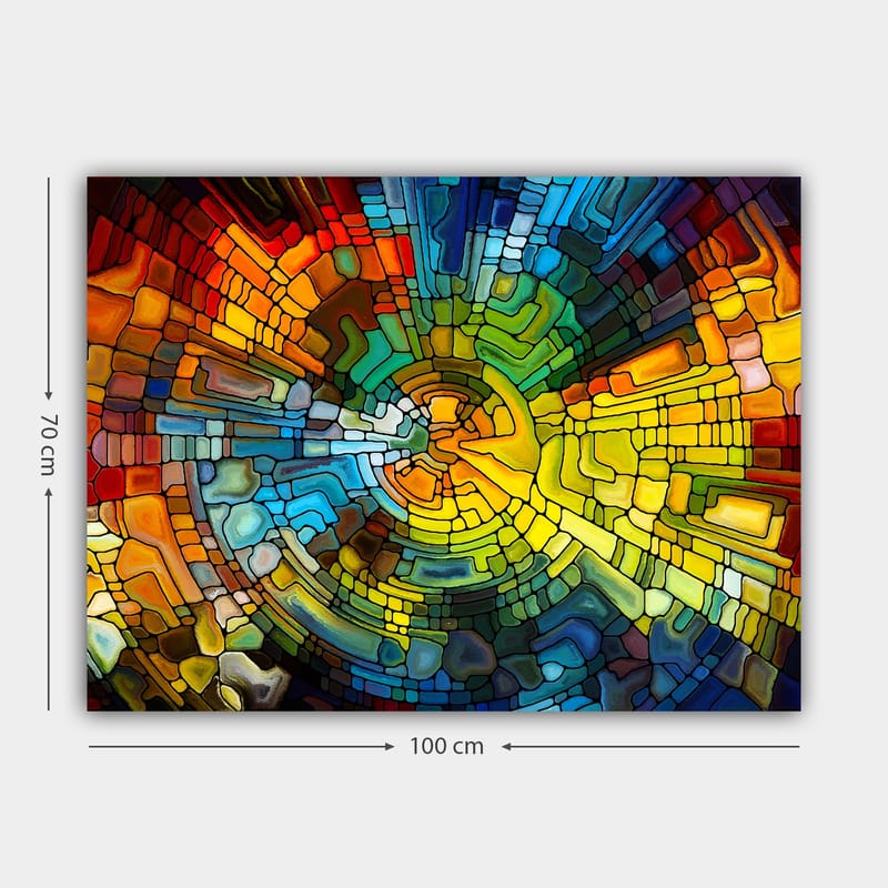 Dekorativ Canvasbilde 70x100 cm - Flerfarget - Interiør - Maleri & posters - Lerretsbilder