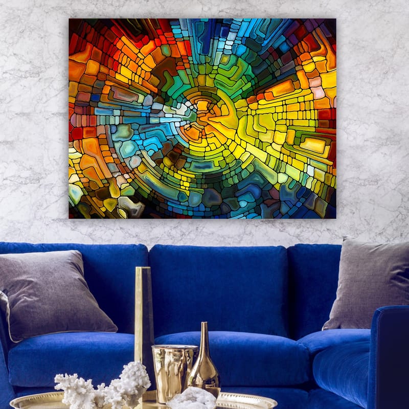Dekorativ Canvasbilde 70x100 cm - Flerfarget - Interiør - Maleri & posters - Lerretsbilder