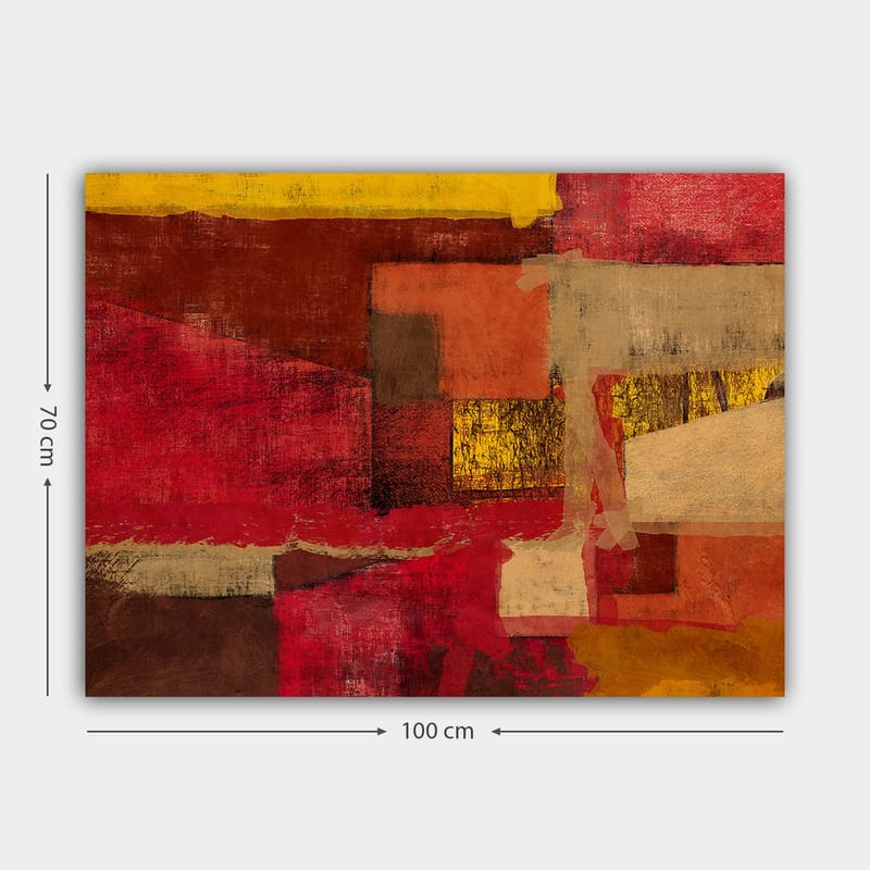 Dekorativ Canvasbilde 70x100 cm - Flerfarget - Interiør - Maleri & posters - Lerretsbilder